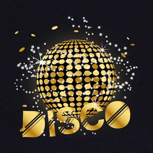 Disco Ball Disco Gold Gitzer by melostore